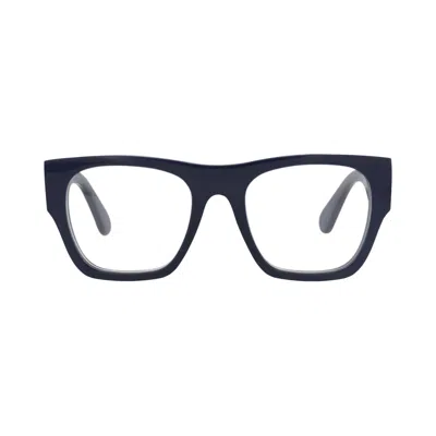 Pre-owned Chloé Square-frame Recycled Acetate Optical Frames 'blue/transparent' | Women's Size Onesize
