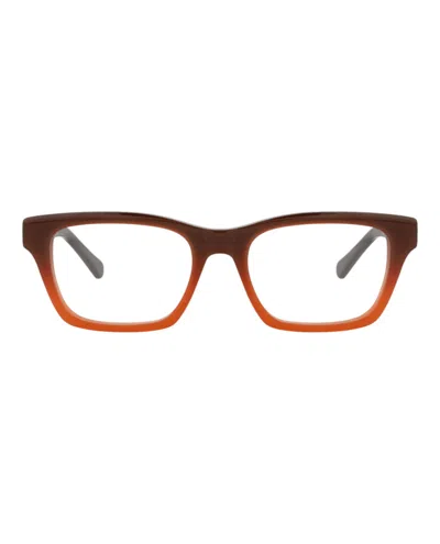 Chloé Square-frame Recycled Acetate Optical Frames In Brown