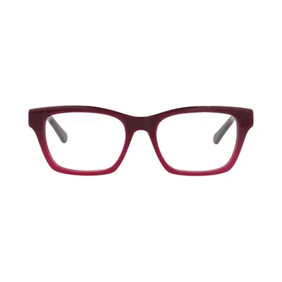 Pre-owned Chloé Square-frame Recycled Acetate Optical Frames 'burgundy/violet/transparent' | Red | Women's Siz