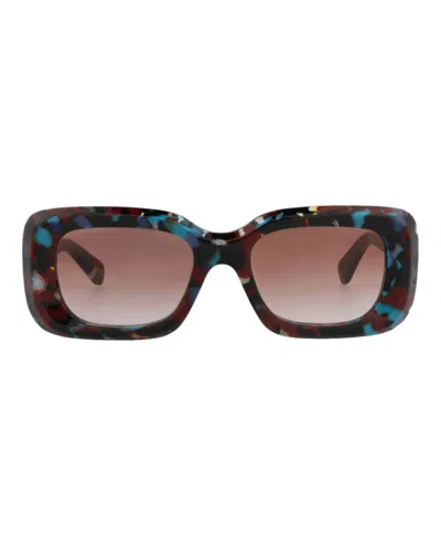 Chloé Square-frame Recycled Acetate Sunglasses In Multi