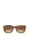 Chloé Square-frame Sunglasses In Brown