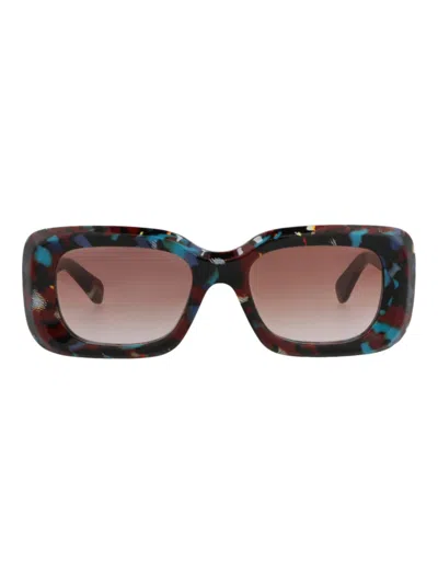 Chloé Square/rectangle Women's Sunglasses -  Style Ch0188s In Brown