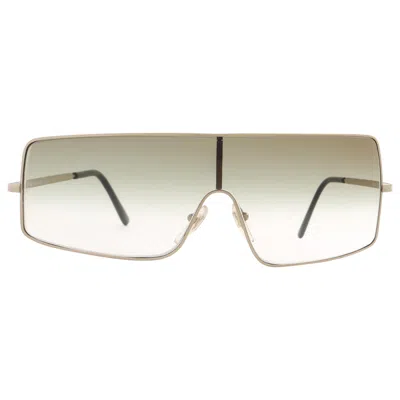 Pre-owned Chloé Chloe S/s 2001 Stella Mccartney Gold Asymmetrical Wire Frame Shield Sunglasses
