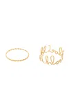 Chloé Iconic Bracelet Set In Gold