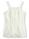 Chloé Star-embroidered Poplin Rompers In White