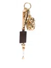 Chloé Statemente-pendants Keychain In Black