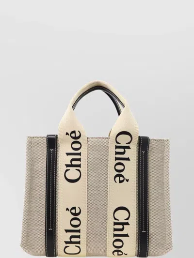 Chloé Stitched Tote Bag With Handles And Strap