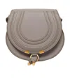 Chloé Marcie Mini Textured-leather Shoulder Bag In Nude