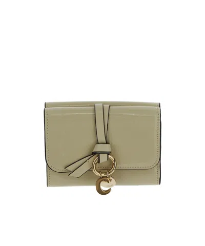 Chloé Stitching Detail Wallet In Nude