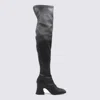 Chloé Janis Patent Leather Over-the-knee Boots In Black
