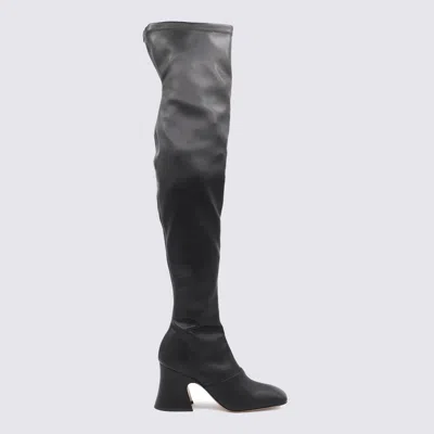 CHLOÉ CHLOÉ BLACK LEATHER BOOTS