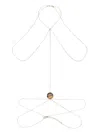 Chloé Stone-pendant Brass Body Chain In Gold