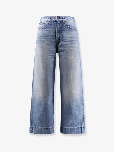 Chloé Stone-washed Denim Jeans In Blue