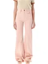 Chloé High Rise Flare Jeans In Pink