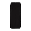 Chloé Straight Flowing Viscose Skirt With Embroidered Scallops In Black