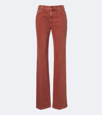 Chloé Straight Jeans In Brown