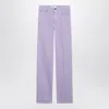 Chloé Straight Jeans In Lavender Organic Cotton Denim In Purple