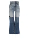 Chloé Patchwork Rigid High-rise Flared-leg Jeans
