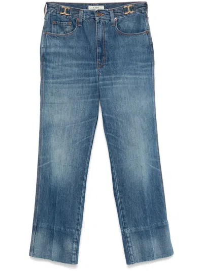 Chloé Straight-leg Cropped Jeans In Blue