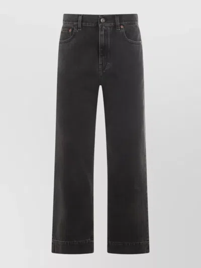 CHLOÉ STRAIGHT LEG FIVE-POCKET TROUSERS WITH BELT LOOPS
