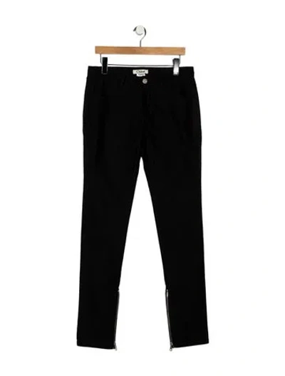 Pre-owned Chloé Straight Leg Pants In Black