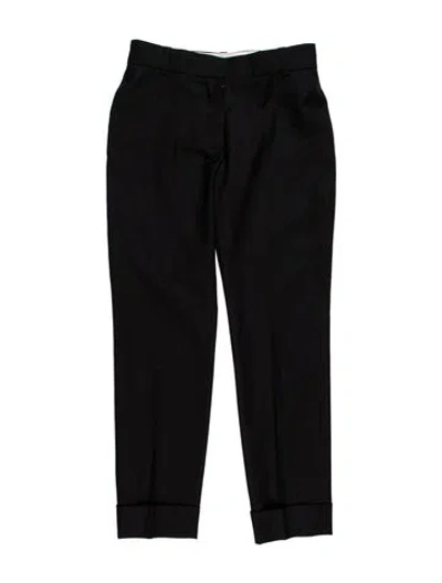 Pre-owned Chloé Straight Leg Pants In Black