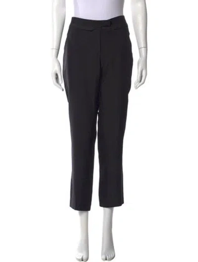 Pre-owned Chloé Straight Leg Pants In Black