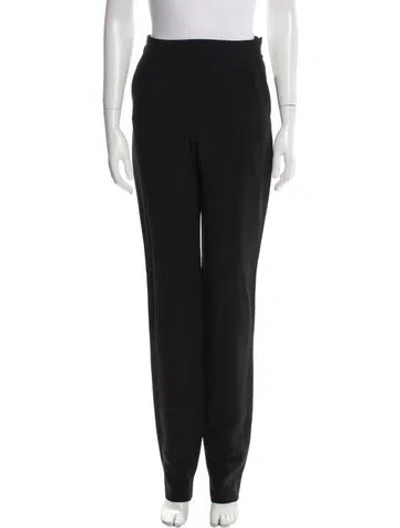 Pre-owned Chloé Straight Leg Pants In Black