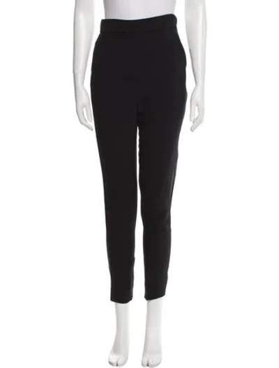 Pre-owned Chloé Straight Leg Pants In Black
