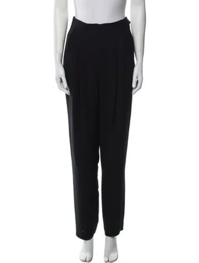 Pre-owned Chloé Straight Leg Pants In Black