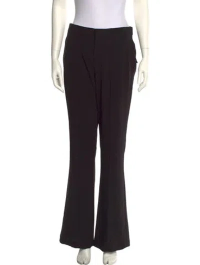 Pre-owned Chloé Straight Leg Pants In Black