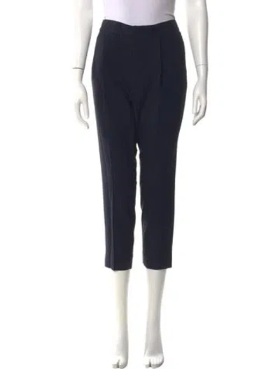 Pre-owned Chloé Straight Leg Pants In Black