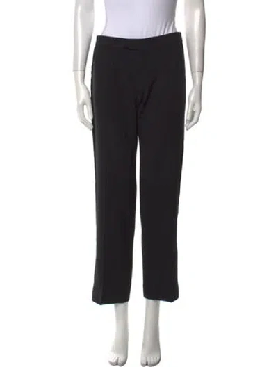 Pre-owned Chloé Straight Leg Pants In Black