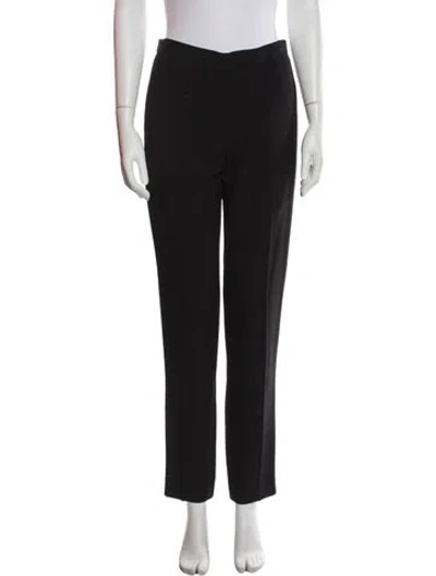 Pre-owned Chloé Straight Leg Pants In Black