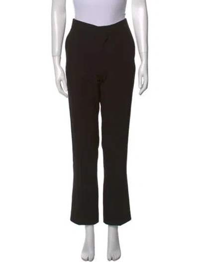 Pre-owned Chloé Straight Leg Pants In Black