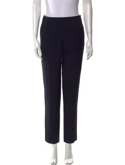 Pre-owned Chloé Straight Leg Pants In Black
