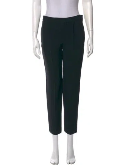 Pre-owned Chloé Straight Leg Pants In Black