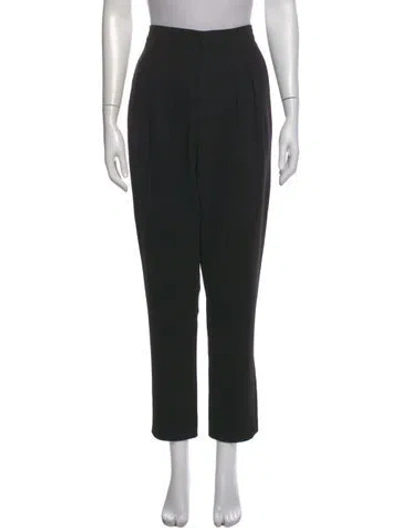 Pre-owned Chloé Straight Leg Pants In Black