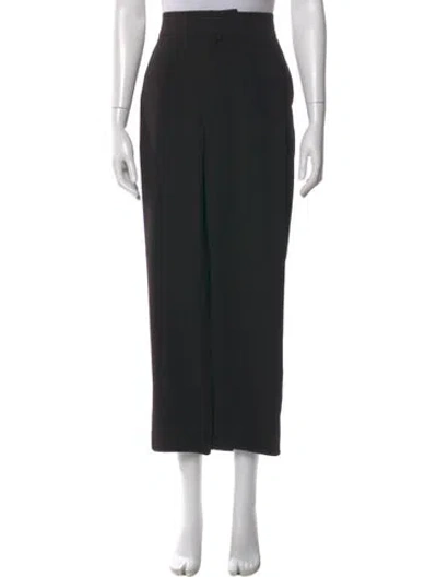 Pre-owned Chloé Straight Leg Pants In Black