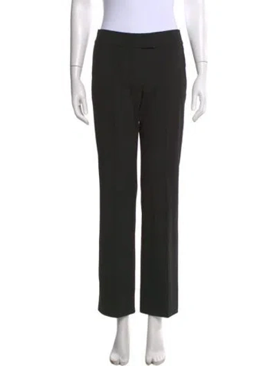 Pre-owned Chloé Straight Leg Pants In Black