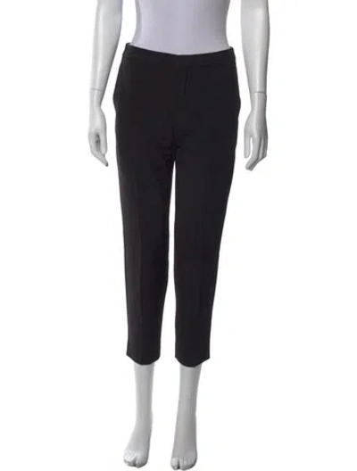 Pre-owned Chloé Straight Leg Pants In Black
