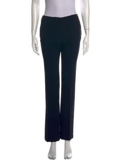 Pre-owned Chloé Straight Leg Pants In Black