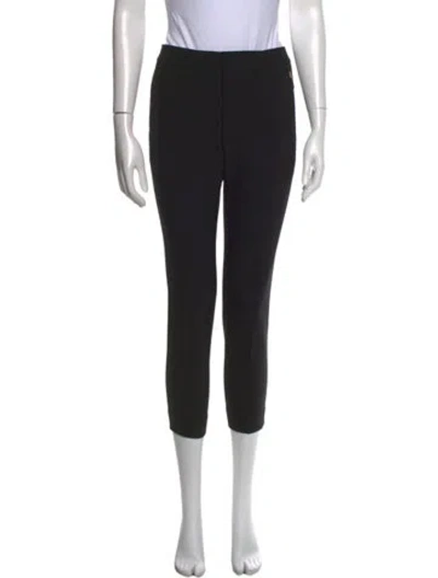 Pre-owned Chloé Straight Leg Pants In Black