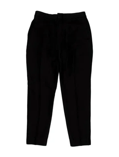 Pre-owned Chloé Straight Leg Pants In Black