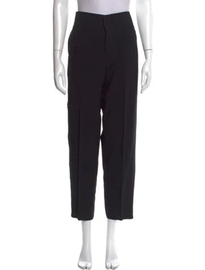Pre-owned Chloé Straight Leg Pants In Black