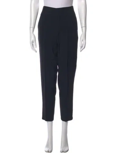 Pre-owned Chloé Straight Leg Pants In Black