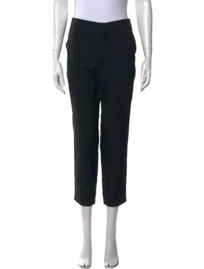 Pre-owned Chloé Straight Leg Pants In Black