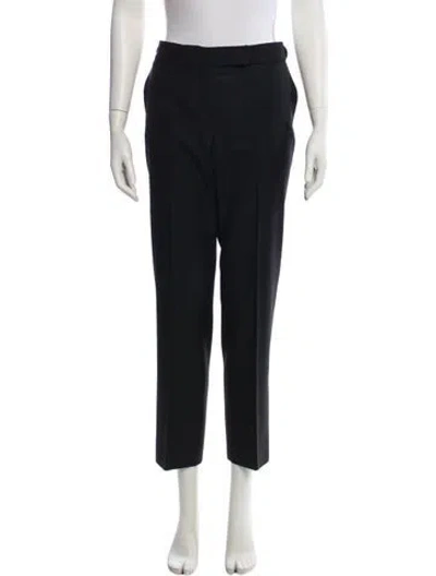 Pre-owned Chloé Straight Leg Pants In Blue