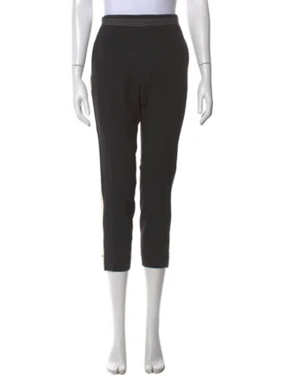 Pre-owned Chloé Straight Leg Pants In Gray