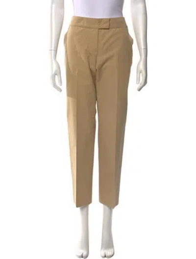 Pre-owned Chloé Straight Leg Pants In Neutral